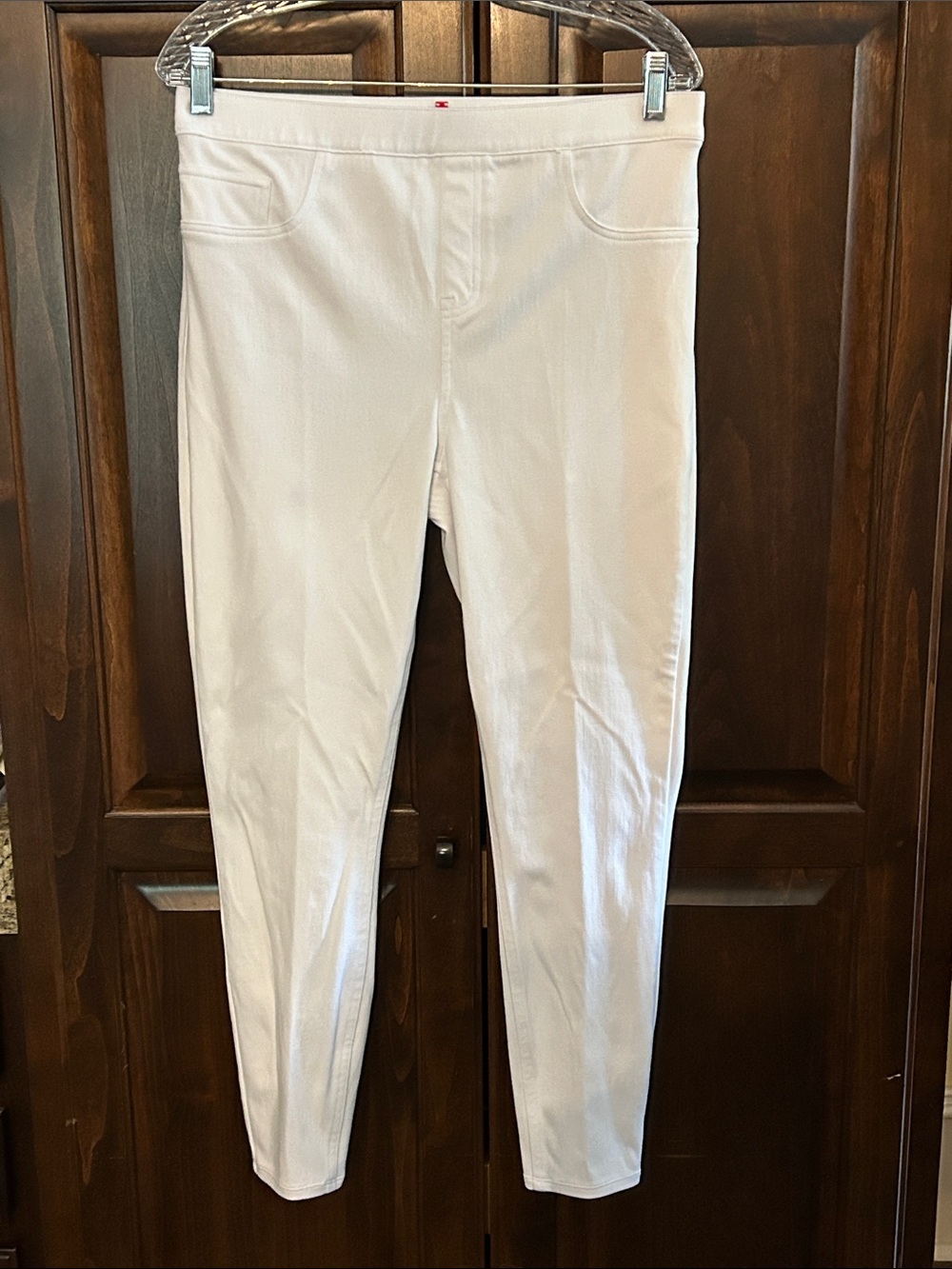 SPANX Sz XL White Pull-On Jegging Straight Taper Ankle